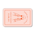 Main rouge rose dessinée drôle Mariage