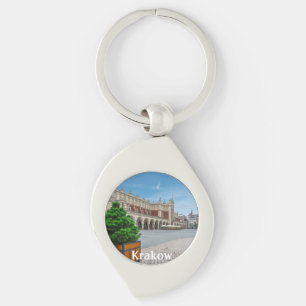 Main square in Krakow old town, Poland Keychain