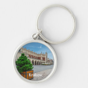 Main square in Krakow old town, Poland Keychain