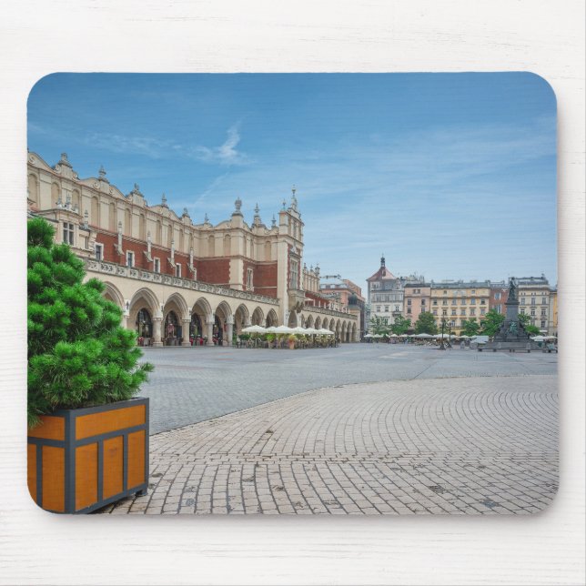 Main square in Krakow old town, Poland Mouse Pad (Front)
