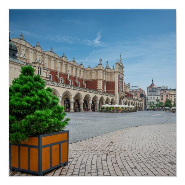 Main square in Krakow old town, Poland Poster (Front)
