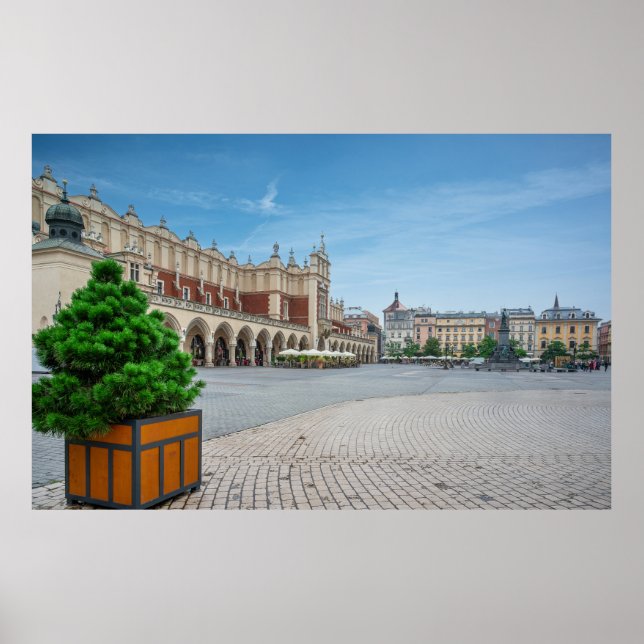 Main square in Krakow old town, Poland Poster (Front)