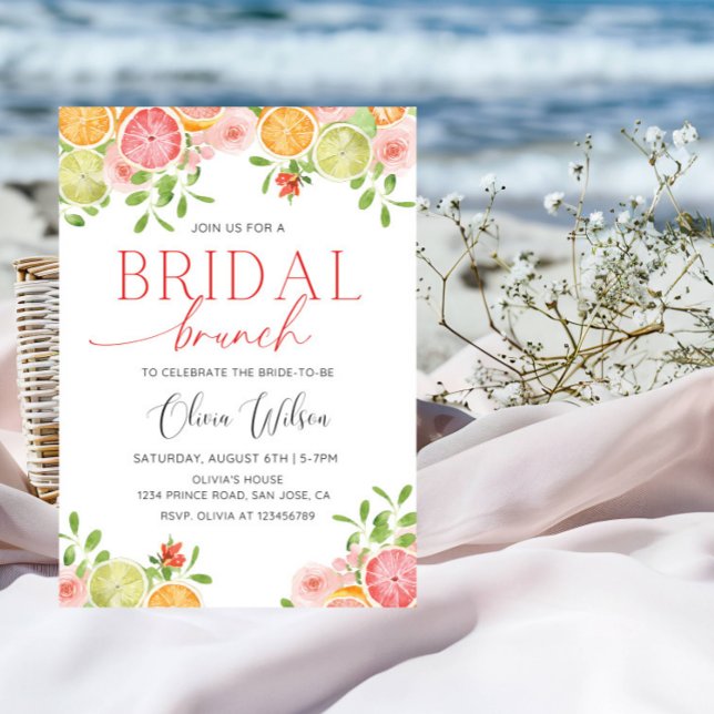 "Main Squeeze" Bridal Shower- Citrus Lemon Party Invitation (Creator Uploaded)