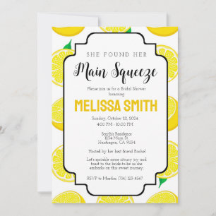 Main Squeeze Bridal Shower Invitation Template