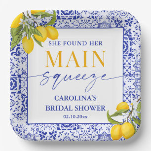 Main Squeeze Bridal Shower Paper Plate