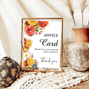 Main Squeeze Citrus Advice bridal shower sign