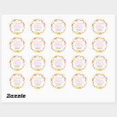Main Squeeze Citrus Bridal Shower Favor Stickers (Sheet)