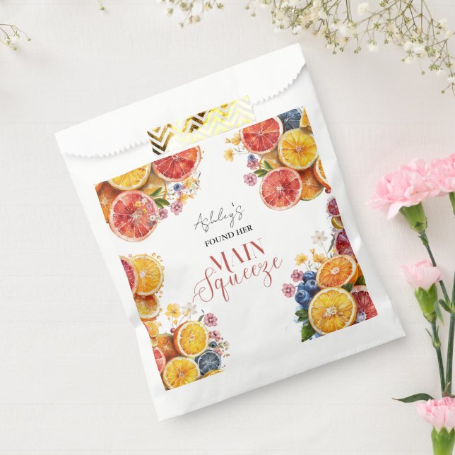 Main Squeeze Citrus Bridal Shower  Favour Bag (Sealed)