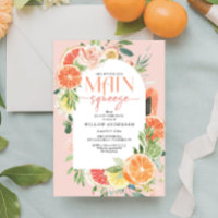 Main Squeeze Citrus Bridal Shower Invitation Arch