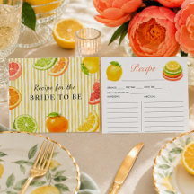 Main Squeeze Citrus Bridal Shower Recipe