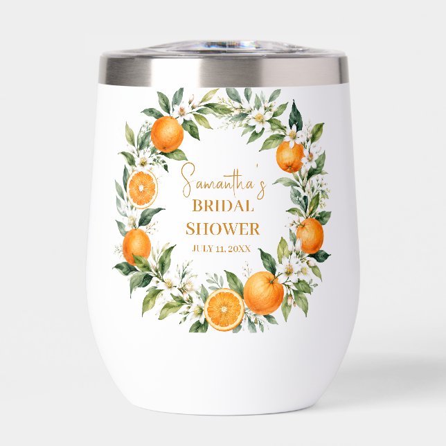 Main Squeeze Citrus Orange Bridal Shower (Front)