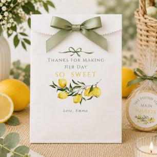 Main Squeeze Citrus Sage Bridal Shower Favour Bag