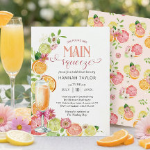 Main Squeeze Citrus Summer Bridal Shower