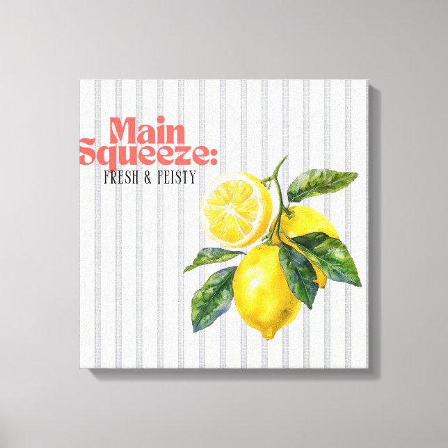 Main Squeeze Fresh & Feisty Lemon Kitchen Decor (Front)