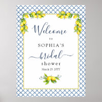 Main squeeze Lemon Bridal shower Welcome