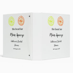 Main Squeeze lemon citrus bridal shower add name d Binder