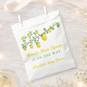 Main Squeeze Lemon Gender Neutral Baby Shower Favour Bag