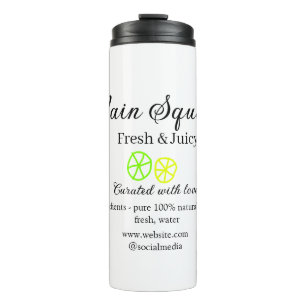 Main squeeze lemon juice homemade business name  thermal tumbler