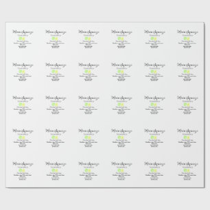 Main squeeze lemon juice homemade business name wrapping paper