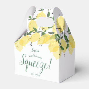 Main Squeeze Lemons Bridal Shower  Favor Box