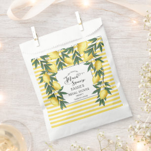 Main Squeeze Lemons Tropical Bridal Shower Favour  Favour Bag