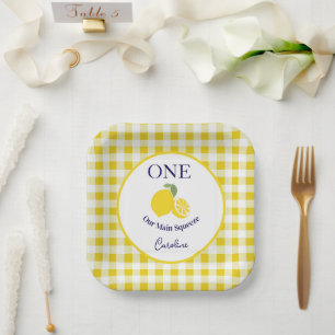 Main Squeeze Paper Plate Kids Birthday