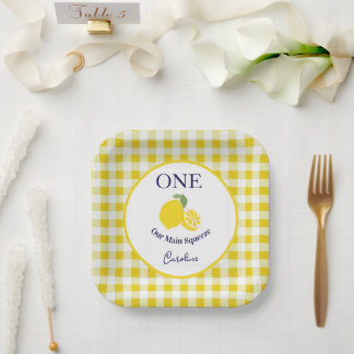 Main Squeeze Paper Plate Kids Birthday