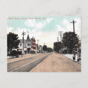 Main St., Belmar, New Jersey 1906 Postcard