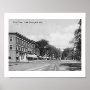 Main St., Great Barrington, Massachusetts Vintage Poster