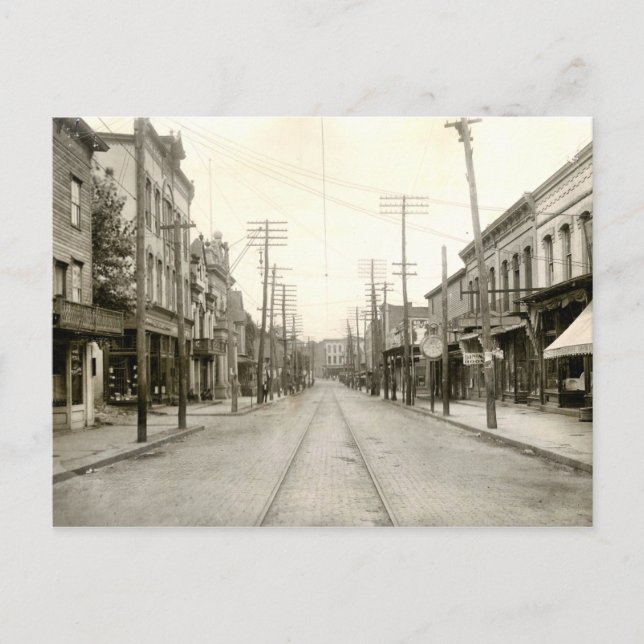 Main St. Nanticoke Pa. 1906 Postcard (Front)
