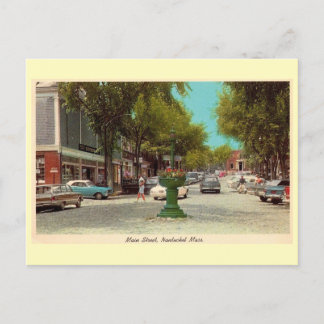 Main St Nantucket c1960s Vintage Style Postcard