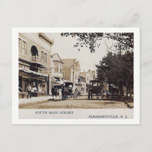 Main St, Pleasantville, New Jersey, Vintage Postcard