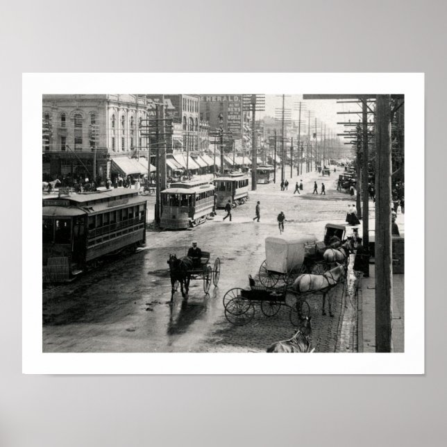 Main St., Salt Lake City, Utah 1904 Poster (Front)