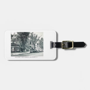 Main St., Southampton, Long Island NY Vintage Post Luggage Tag