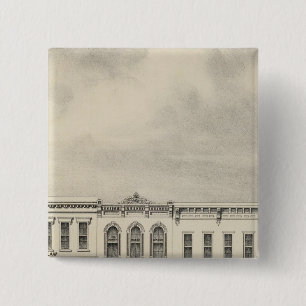 Main St Woodland 2 Inch Square Button