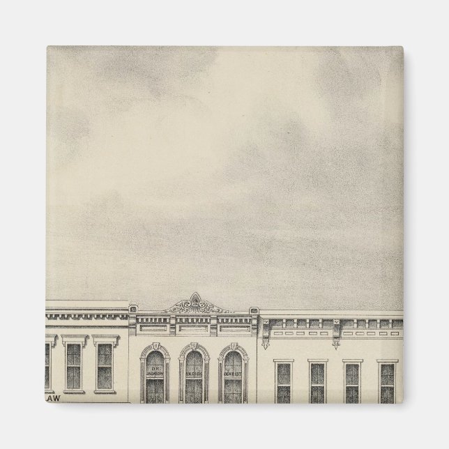 Main St Woodland 2 Magnet (Front)