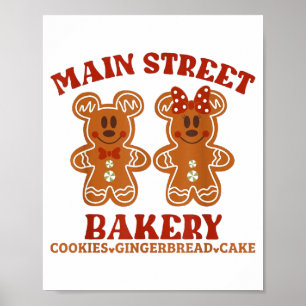 Main Street Bakery Cookies Gingerbread Cake Christ Poster