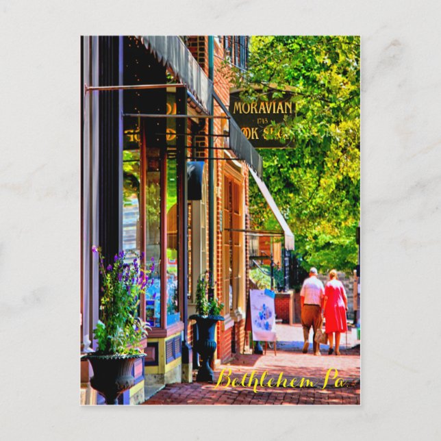 Main Street Bethlehem PA. 21 Postcard (Front)