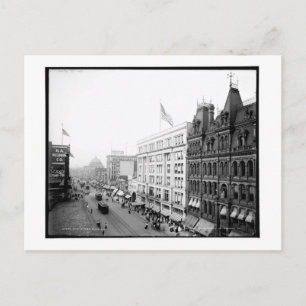 Main Street, Buffalo, New York Vintage Postcard