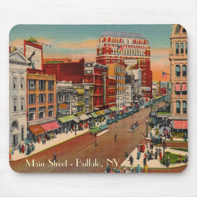 Main Street - Buffalo, NY Vintage Mousepad (Front)