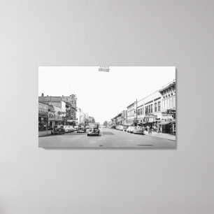 Main Street in Walla Walla, WA Photograph Canvas Print