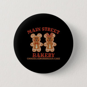 Main Street Kery Cookies Gingerbread Cake Christma 2 Inch Round Button