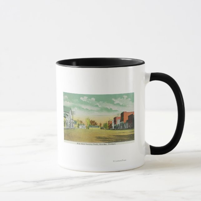 Main Street Looking NorthSheridan, MT Mug (Right)