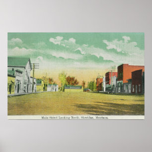 Main Street Looking NorthSheridan, MT Poster