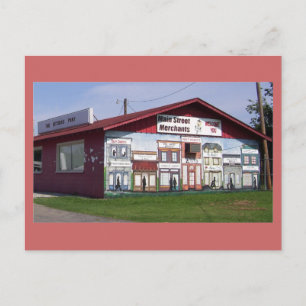 Main Street Merchants Mural Postcard