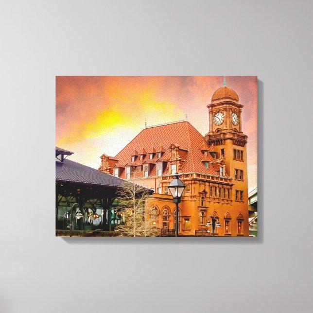 Main Street Train Station Richmond VA Canvas Print (Front)