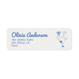 Main Tirée Bleu Oie Silly Ribbon Bébé Garçon Douch