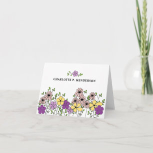 Main Tirée Fleur sauvage violet Personnalisé