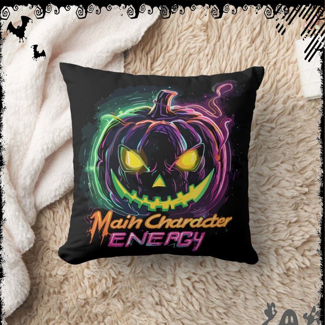 MainCharacterEnergy | ExDesigner | Halloween Throw Pillow (Creator Uploaded)