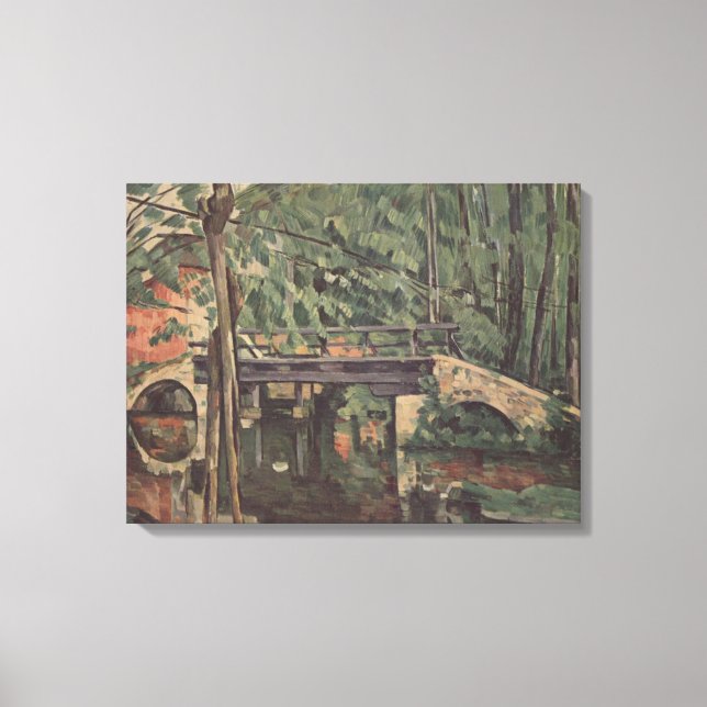 Maincy Bridge - Paul Cezanne - c1880 Canvas Print (Front)